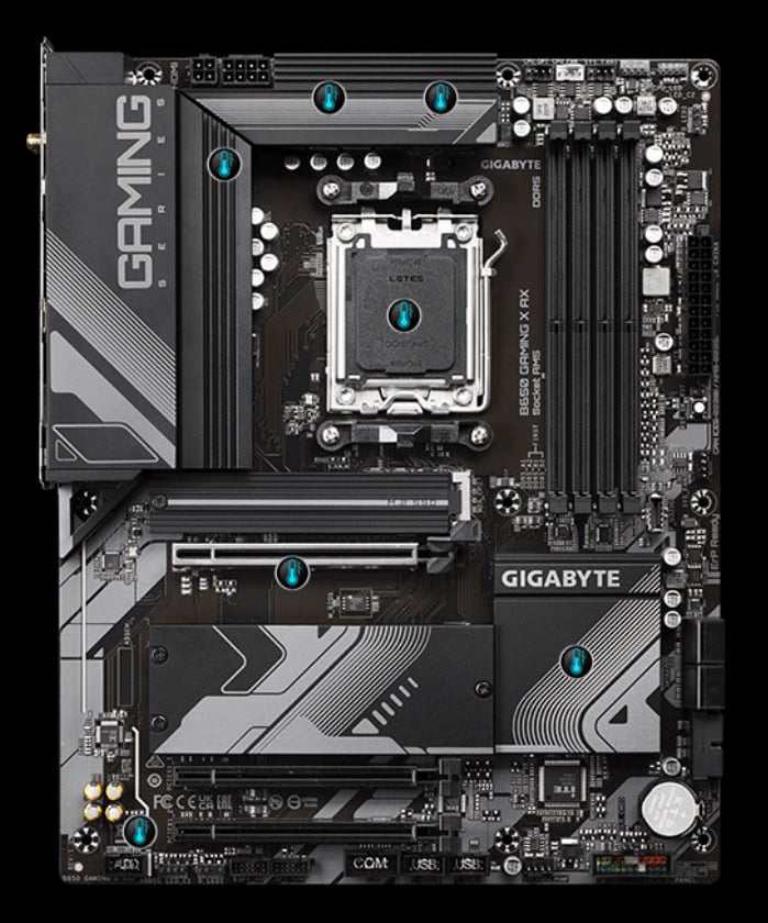 GIGABYTE B650 GAMING X AX AM5 LGA 1718 AMD B650 ATX Motherboard 